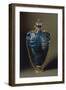 Lapis Lazuli Flask with Cover, Gold Chain and Enameled Gold and Gilded Copper Strips-Bernardo Buontalenti-Framed Giclee Print