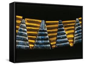 Lapislazuli and Gold Necklace from a Royal Tomb at Ur, Iraq, Detail, Sumerian Civilization-null-Framed Stretched Canvas