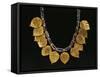 Lapislazuli Necklace with Gold Pendants from Ur, Iraq, Detail, Sumerian Civilization-null-Framed Stretched Canvas