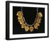 Lapislazuli Necklace with Gold Pendants from Ur, Iraq, Detail, Sumerian Civilization-null-Framed Giclee Print