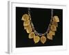 Lapislazuli Necklace with Gold Pendants from Ur, Iraq, Detail, Sumerian Civilization-null-Framed Giclee Print