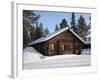 Lapland Log Cabin-pljvv-Framed Photographic Print