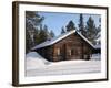 Lapland Log Cabin-pljvv-Framed Photographic Print