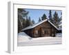 Lapland Log Cabin-pljvv-Framed Photographic Print