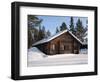 Lapland Log Cabin-pljvv-Framed Photographic Print