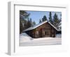 Lapland Log Cabin-pljvv-Framed Photographic Print