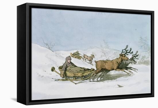 Lapland Sledge, 1803-John Augustus Atkinson-Framed Stretched Canvas