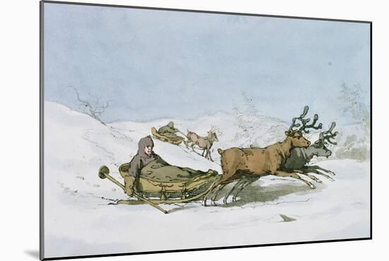 Lapland Sledge, 1803-John Augustus Atkinson-Mounted Giclee Print