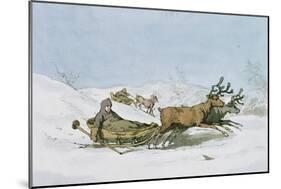 Lapland Sledge, 1803-John Augustus Atkinson-Mounted Giclee Print