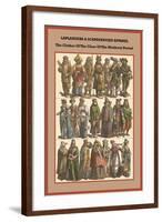 Laplanders and Scandinavian Apparel - Close of the Medieval Period-Friedrich Hottenroth-Framed Art Print