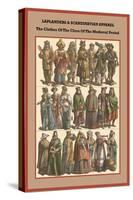 Laplanders and Scandinavian Apparel - Close of the Medieval Period-Friedrich Hottenroth-Stretched Canvas