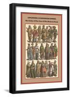 Laplanders and Scandinavian Apparel - Close of the Medieval Period-Friedrich Hottenroth-Framed Art Print