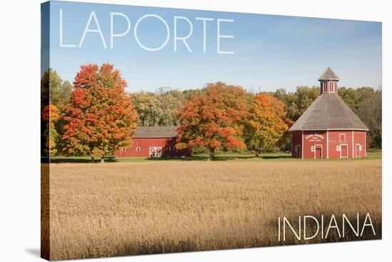LaPorte, Indiana - Door Prairie-Lantern Press-Stretched Canvas