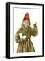 Lapp Girl with Snowballs-null-Framed Art Print