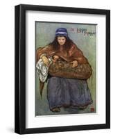 Lapp Mother Breastfeeds Her Baby-Nico Jungman-Framed Art Print