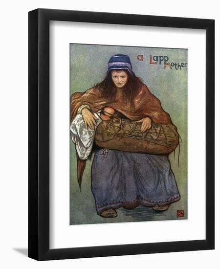 Lapp Mother Breastfeeds Her Baby-Nico Jungman-Framed Art Print