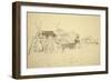 Lapps and Reindeer Beside Huts, North Norway, C.1850-Godfrey Thomas Vigne-Framed Giclee Print