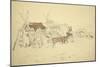 Lapps and Reindeer Beside Huts, North Norway, C.1850-Godfrey Thomas Vigne-Mounted Giclee Print