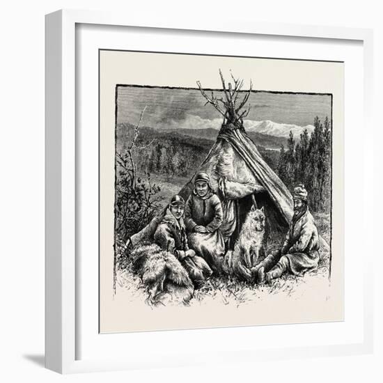 Lapps in Tromsödal-null-Framed Giclee Print