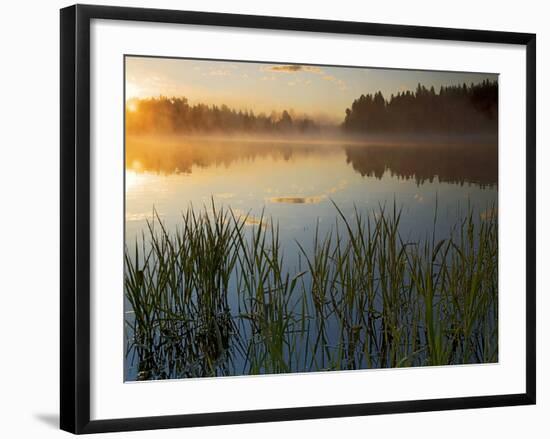 Lapwai Lake at Sunrise, Winchester Lake State Park, Idaho, USA-Charles Gurche-Framed Photographic Print