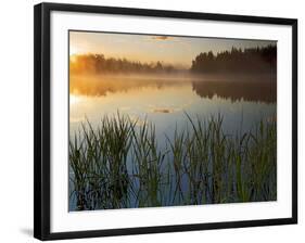 Lapwai Lake at Sunrise, Winchester Lake State Park, Idaho, USA-Charles Gurche-Framed Photographic Print