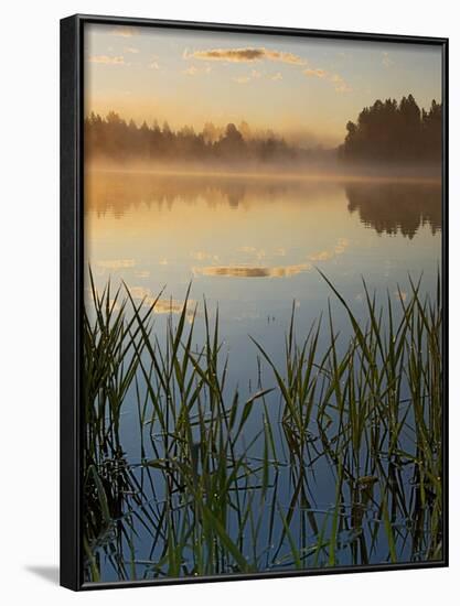 Lapwai Lake at Sunrise, Winchester Lake State Park, Idaho, USA-Charles Gurche-Framed Photographic Print