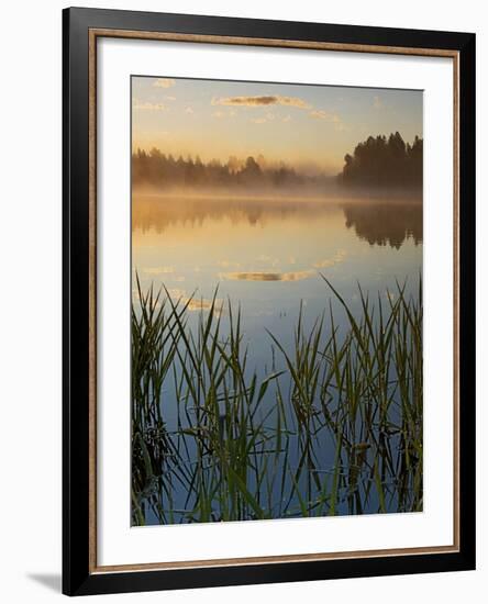 Lapwai Lake at Sunrise, Winchester Lake State Park, Idaho, USA-Charles Gurche-Framed Photographic Print