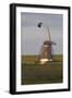 Lapwing (Vanellus Vanellus) Flying Past Windmill, Texel, Netherlands, May 2009-Peltomäki-Framed Photographic Print