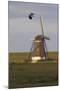 Lapwing (Vanellus Vanellus) Flying Past Windmill, Texel, Netherlands, May 2009-Peltomäki-Mounted Photographic Print
