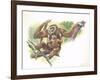 Lar Gibbon Hylobates Lar with a Young-null-Framed Giclee Print