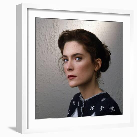 LARA FLYNN BOYLE. "Twin Peaks" [1990], directed by DAVID LYNCH.-null-Framed Photographic Print