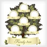 Family Tree.Vector Illustration.-Laralova-Stretched Canvas