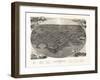 Larchmont, New York - Panoramic Map-Lantern Press-Framed Art Print