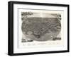 Larchmont, New York - Panoramic Map-Lantern Press-Framed Art Print