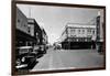 Laredo, Texas - Northern View up Flores Street-Lantern Press-Framed Art Print