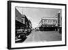 Laredo, Texas - Northern View up Flores Street-Lantern Press-Framed Art Print