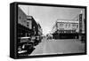 Laredo, Texas - Northern View up Flores Street-Lantern Press-Framed Stretched Canvas