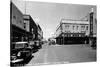 Laredo, Texas - Northern View up Flores Street-Lantern Press-Stretched Canvas