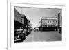 Laredo, Texas - Northern View up Flores Street-Lantern Press-Framed Premium Giclee Print