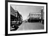 Laredo, Texas - Northern View up Flores Street-Lantern Press-Framed Premium Giclee Print