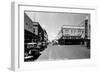 Laredo, Texas - Northern View up Flores Street-Lantern Press-Framed Art Print