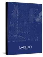 Laredo, United States of America Blue Map-null-Stretched Canvas