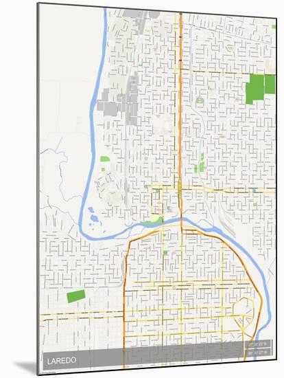 Laredo, United States of America Map-null-Mounted Poster