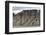 Large alluvial fans along wall of Tempelfjorden, Spitsbergen, Svalbard, Arctic-Tony Waltham-Framed Photographic Print