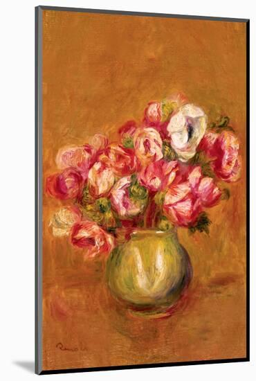 Large Anemones-Pierre-Auguste Renoir-Mounted Premium Giclee Print