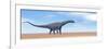 Large Argentinosaurus Dinosaur Walking in the Desert-null-Framed Premium Giclee Print