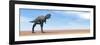 Large Aucasaurus Dinosaur Standing in the Desert-null-Framed Premium Giclee Print