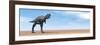 Large Aucasaurus Dinosaur Standing in the Desert-null-Framed Art Print