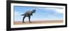 Large Aucasaurus Dinosaur Standing in the Desert-null-Framed Art Print