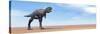 Large Aucasaurus Dinosaur Standing in the Desert-null-Stretched Canvas